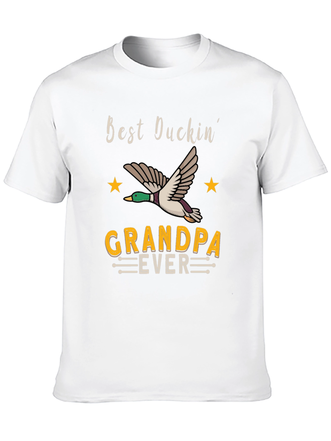 Camiseta Negra Best Duckin Grandpa Ever