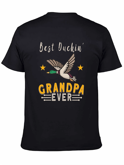 Camiseta Negra Best Duckin Grandpa Ever