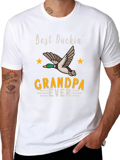 Camiseta Negra Best Duckin Grandpa Ever