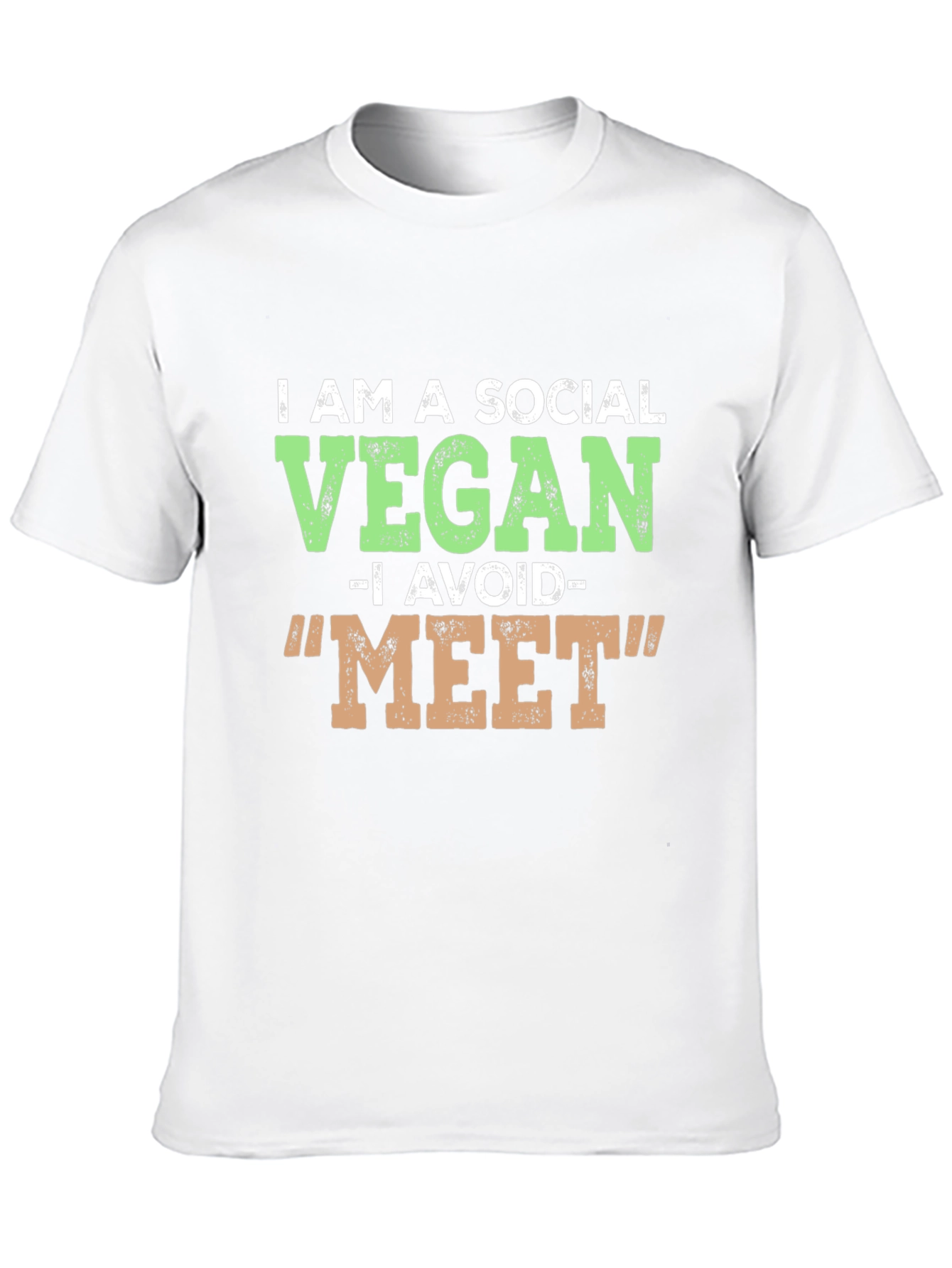 Camiseta Negra Vegana Social Divertida
