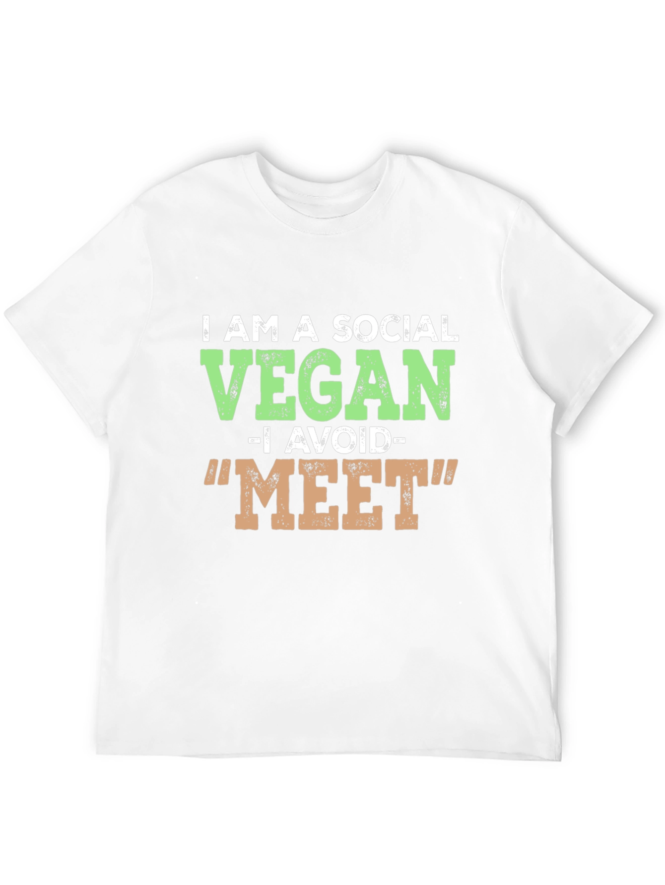 Camiseta Negra Vegana Social Divertida