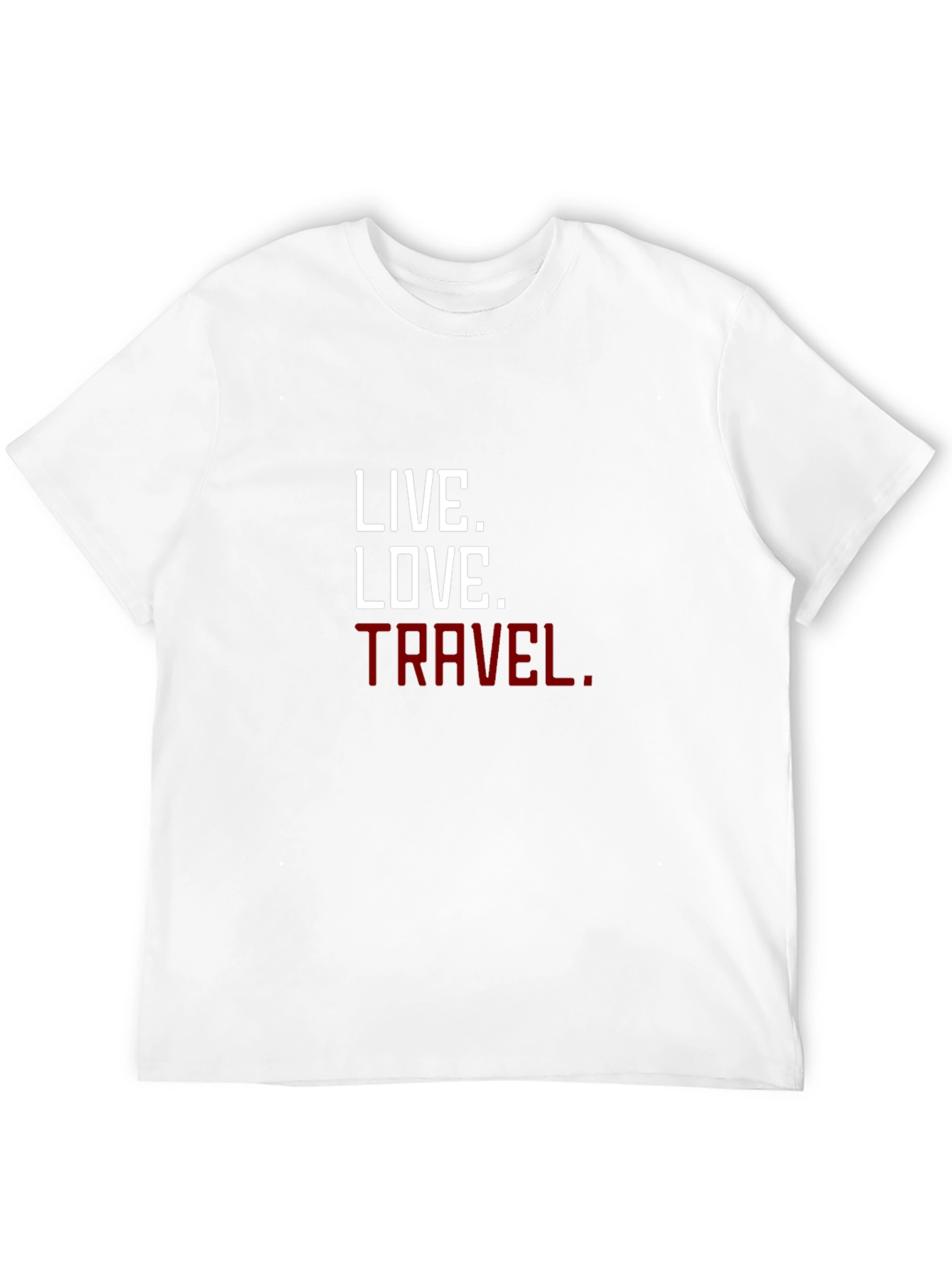 Camiseta Negra con Lema Inspirador: Vive Ama Viaja