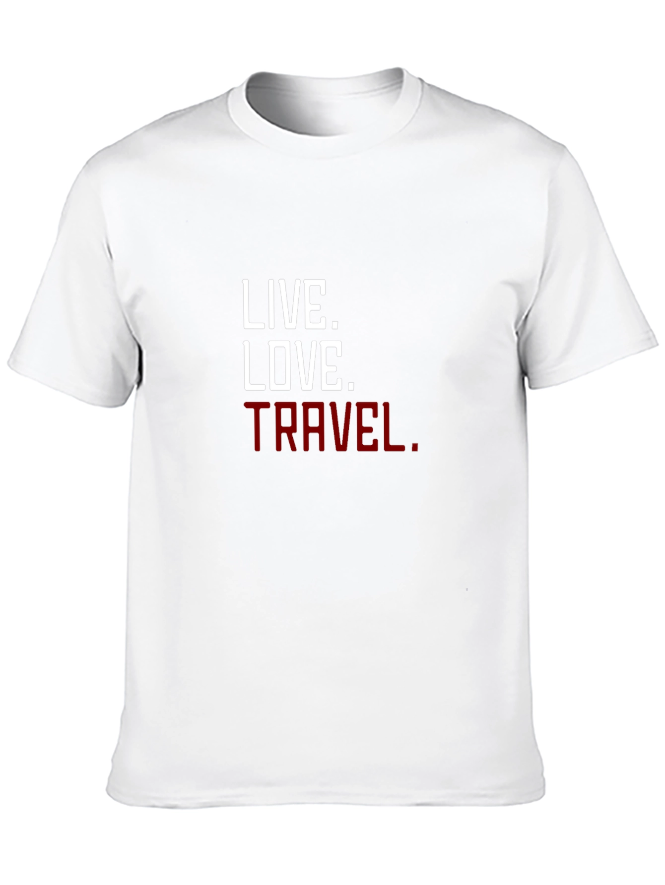 Camiseta Negra con Lema Inspirador: Vive Ama Viaja