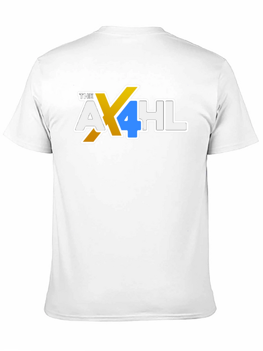 Camiseta Negra con Diseño AX4HL para Hombre