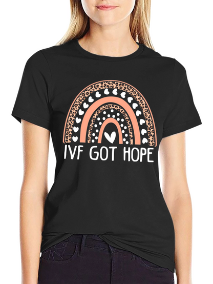 Camiseta IVF Got Hope con Diseño de Arcoíris