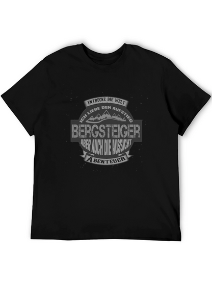 Camiseta Negra Bergsteiger para Aventureros