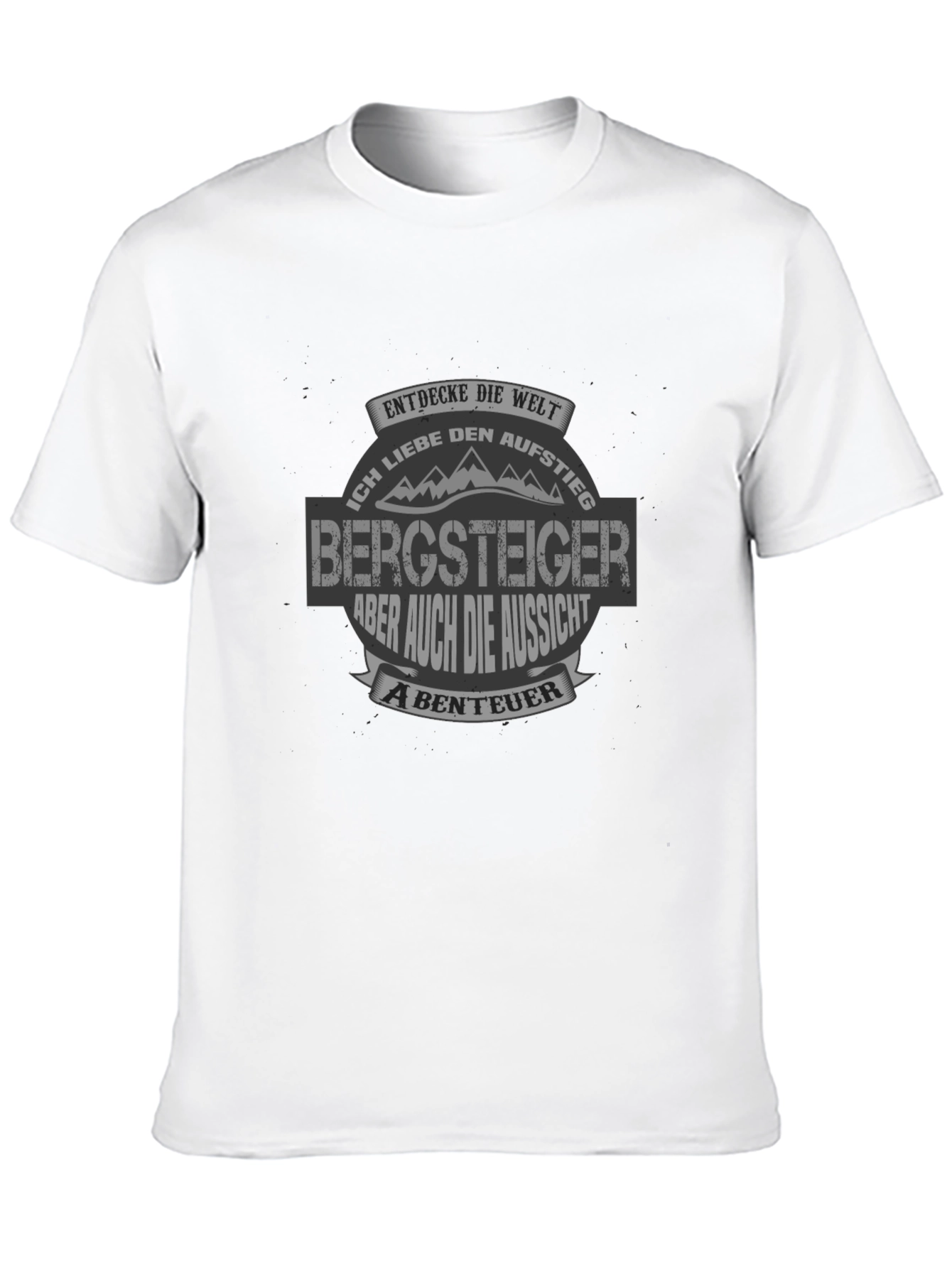 Camiseta Negra Bergsteiger para Aventureros