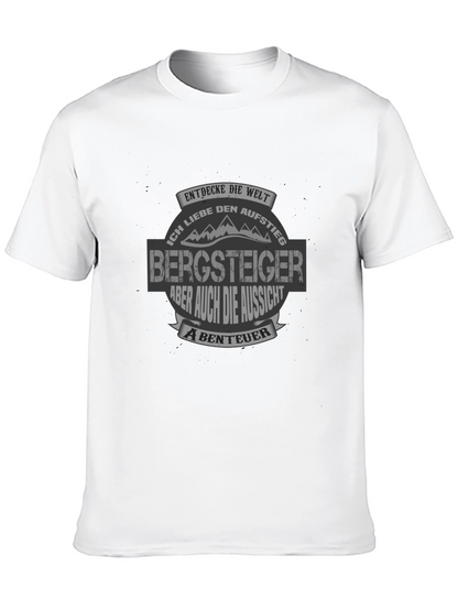 Camiseta Negra Bergsteiger para Aventureros