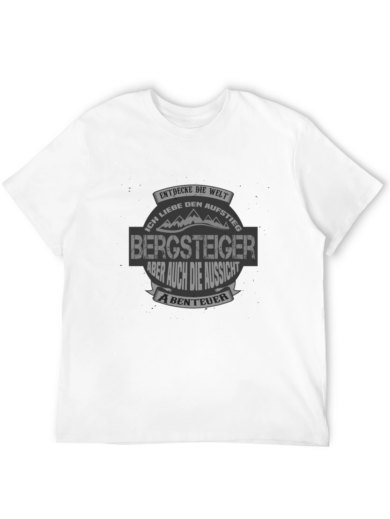 Camiseta Negra Bergsteiger para Aventureros