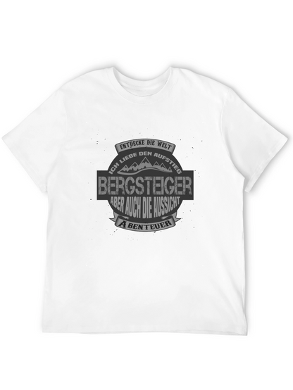 Camiseta Negra Bergsteiger para Aventureros