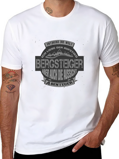Camiseta Negra Bergsteiger para Aventureros