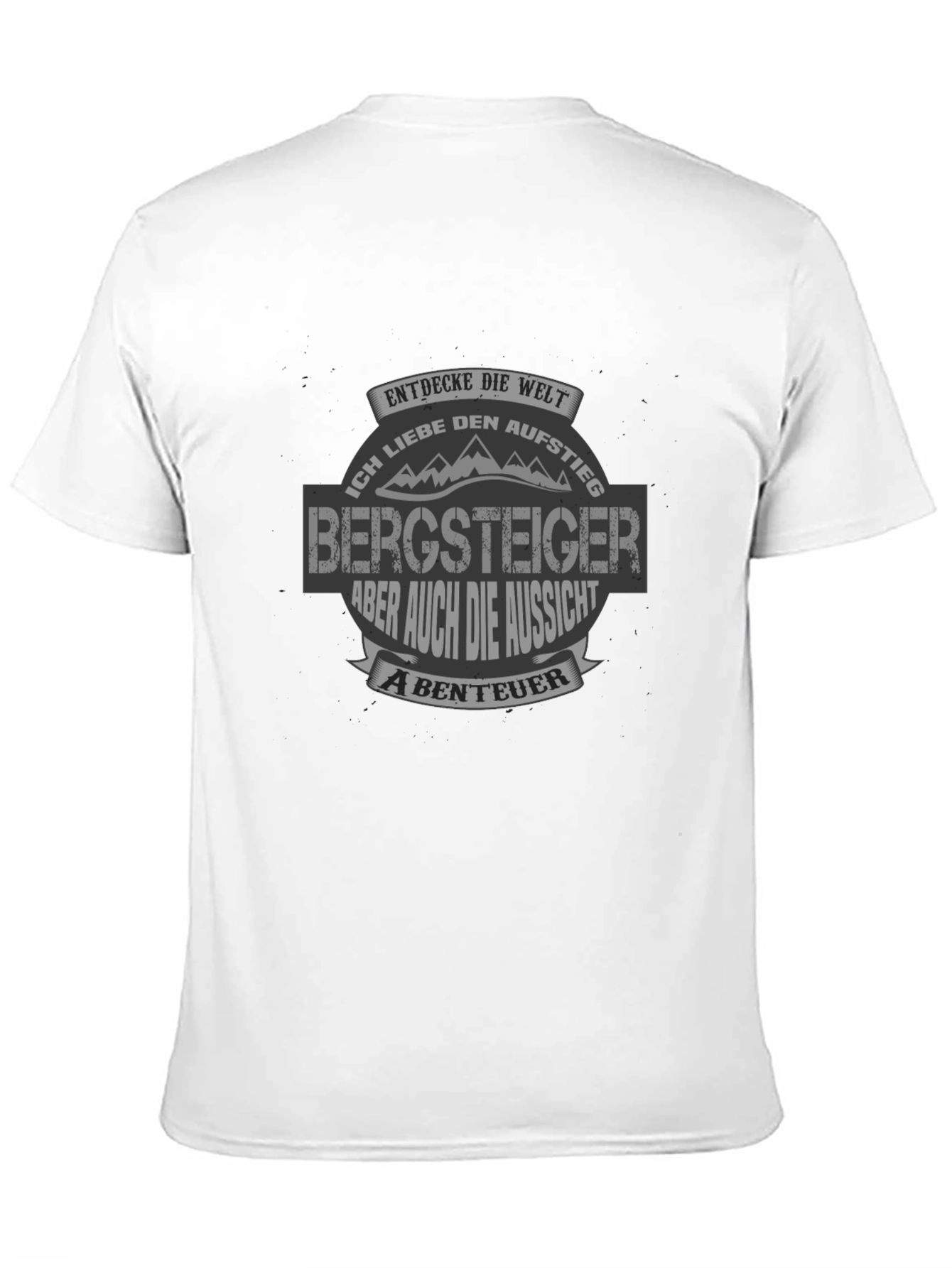 Camiseta Negra Bergsteiger para Aventureros