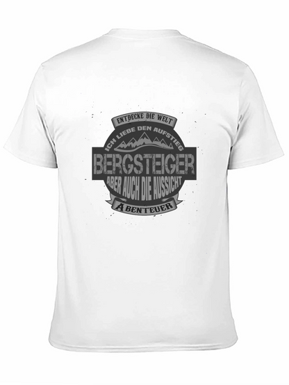 Camiseta Negra Bergsteiger para Aventureros