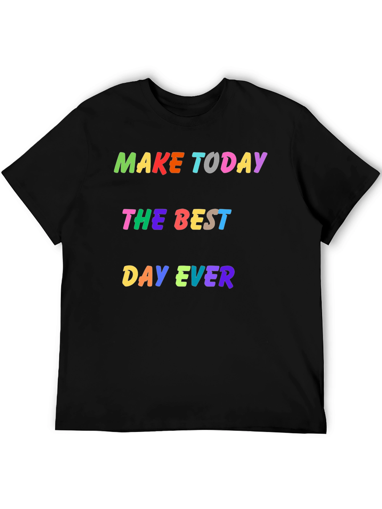 Camiseta Negra Haz Hoy el Mejor Día