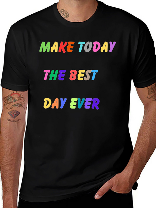 Camiseta Negra Haz Hoy el Mejor Día