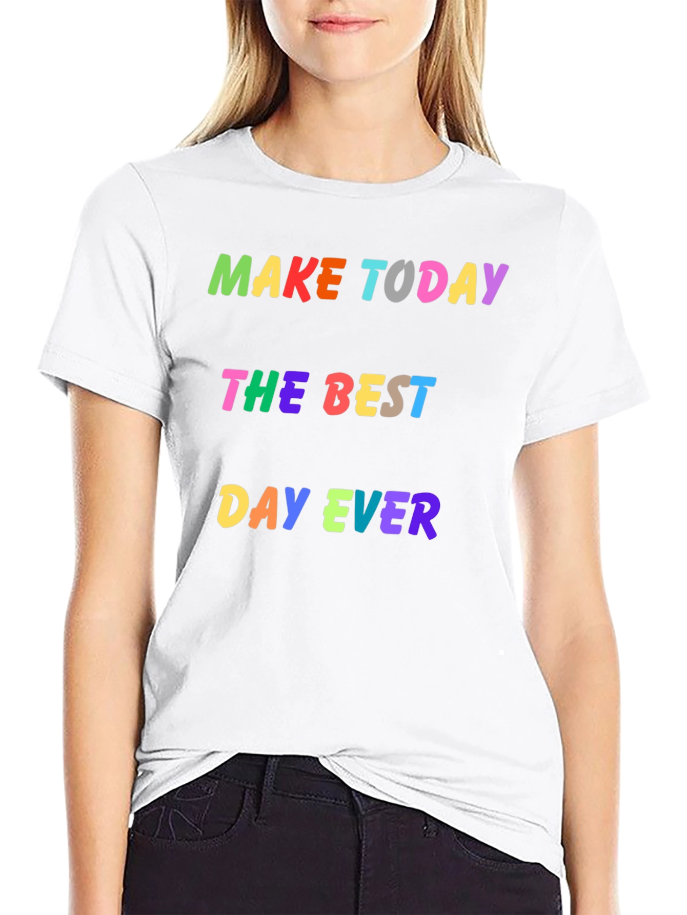Camiseta Negra Haz Hoy el Mejor Día