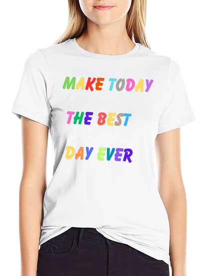 Camiseta Negra Haz Hoy el Mejor Día