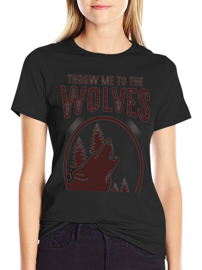 Camiseta Hombre A Los Lobos Diseño Bosque