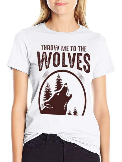 Camiseta Hombre A Los Lobos Diseño Bosque