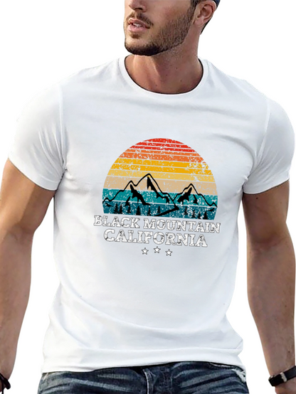 Camiseta Montaña Negra California Retro