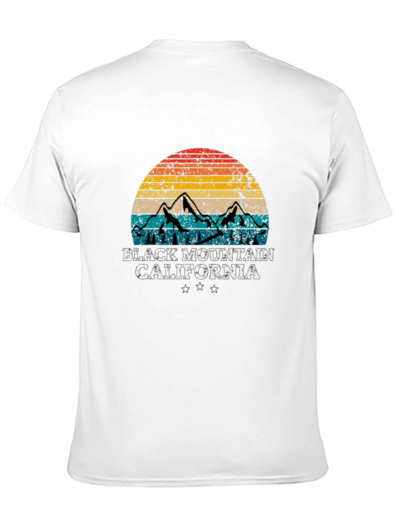 Camiseta Montaña Negra California Retro