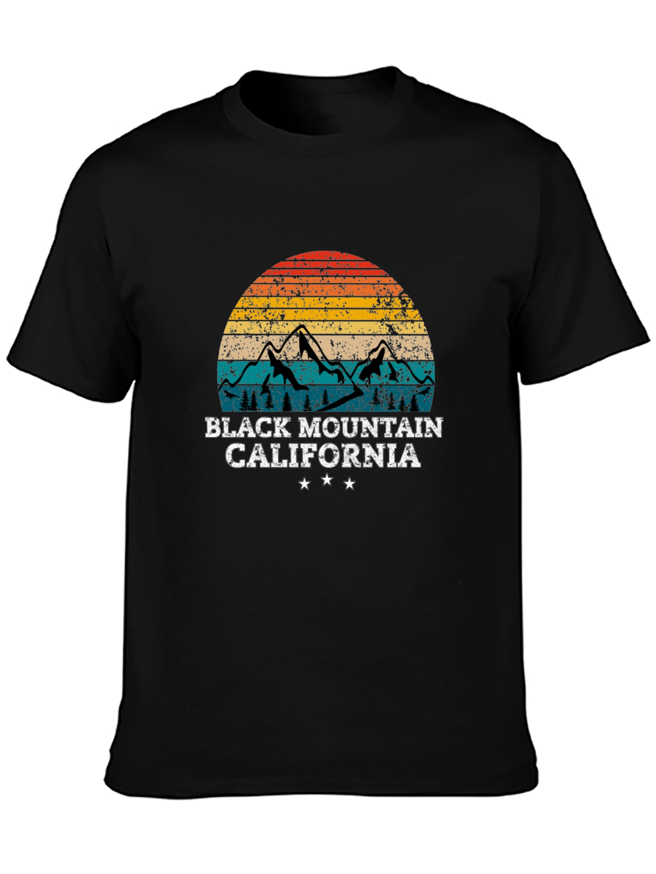 Camiseta Montaña Negra California Retro