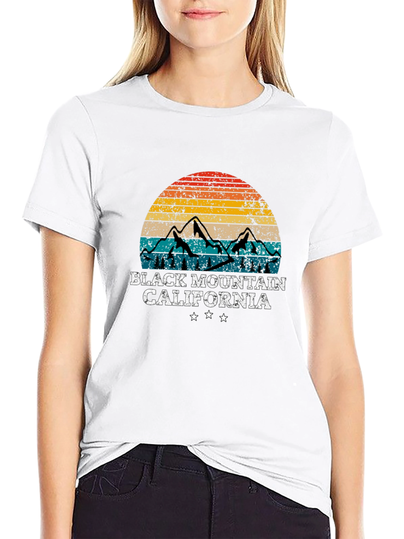 Camiseta Montaña Negra California Retro
