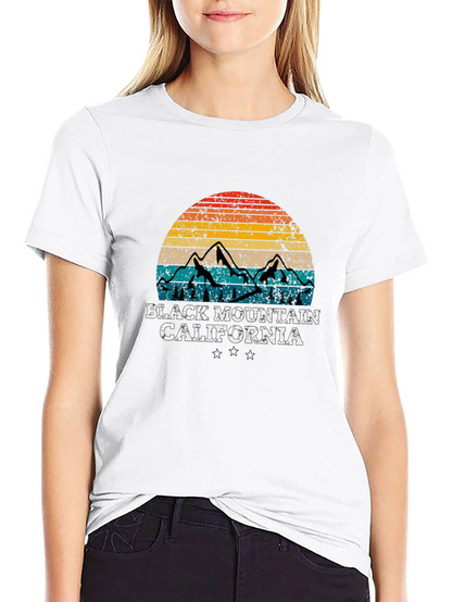 Camiseta Montaña Negra California Retro