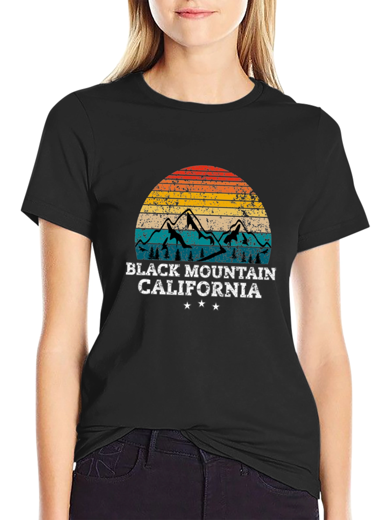 Camiseta Montaña Negra California Retro