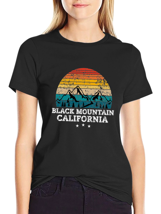 Camiseta Montaña Negra California Retro