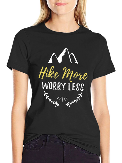 Camiseta Negra Hike More Worry Less
