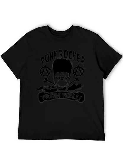 Camiseta Negra Punk Rocker From Hell