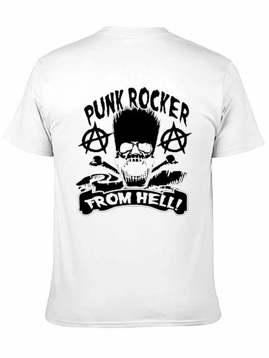 Camiseta Negra Punk Rocker From Hell
