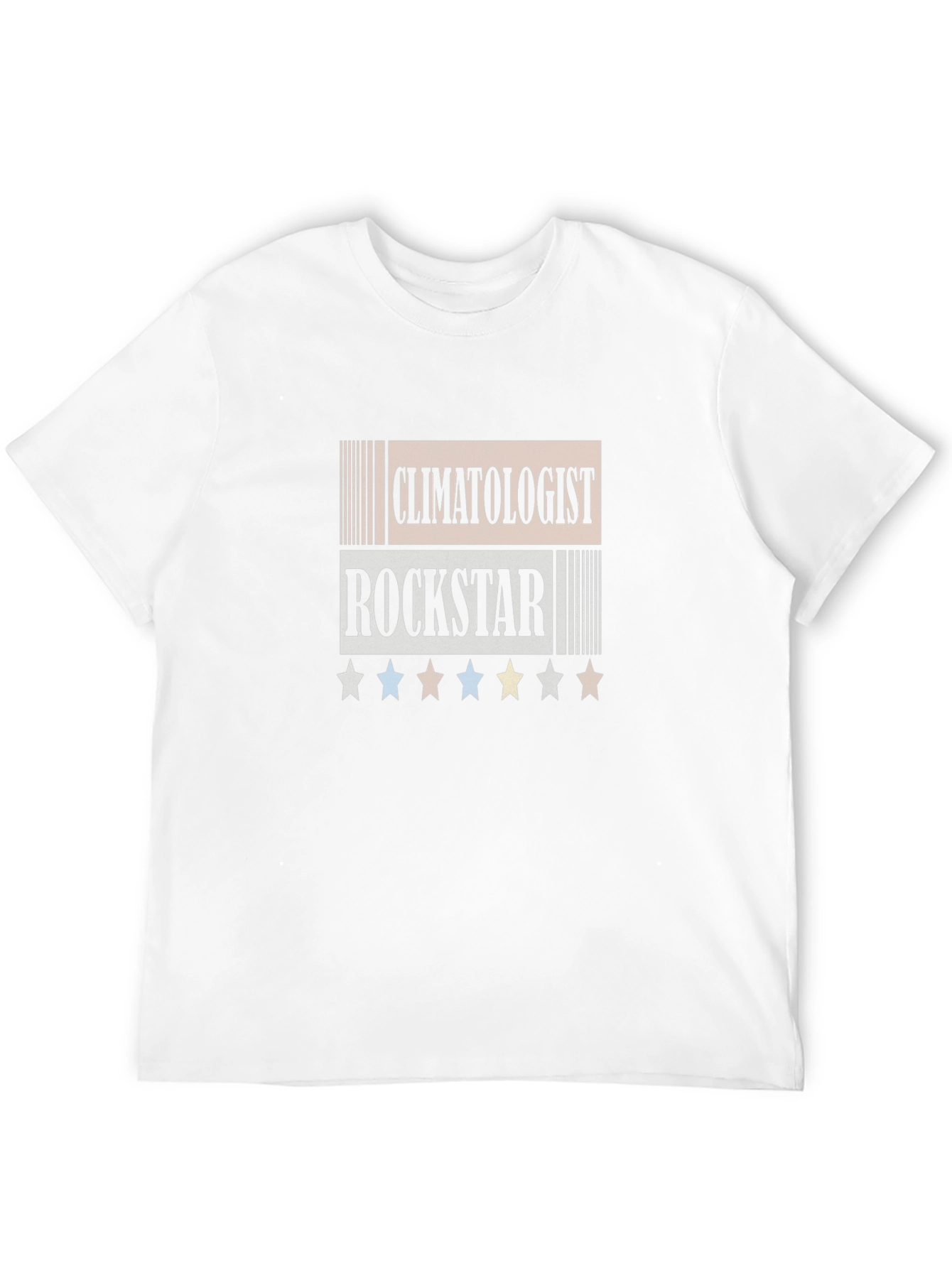 Camiseta Negra Climatologist Rockstar con Estrellas
