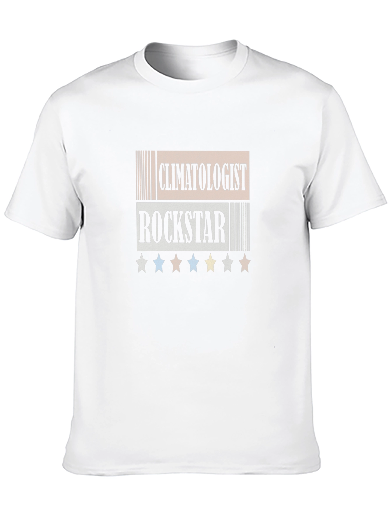 Camiseta Negra Climatologist Rockstar con Estrellas