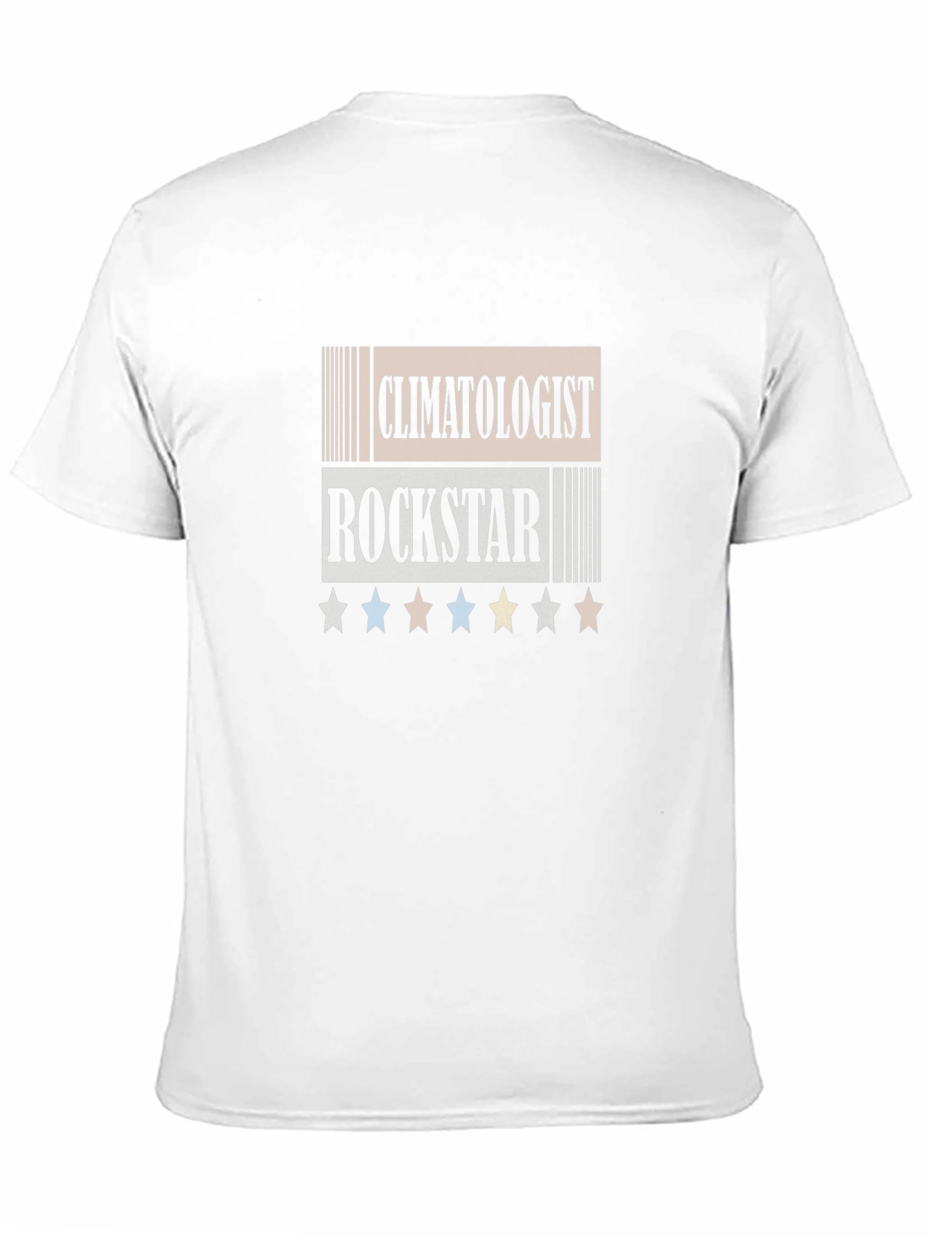Camiseta Negra Climatologist Rockstar con Estrellas