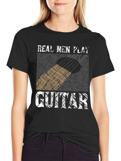 Camiseta Hombre Guitarra - Real Men Play Guitar