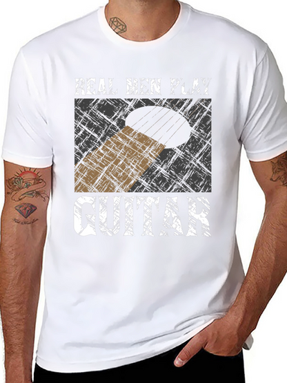 Camiseta Hombre Guitarra - Real Men Play Guitar