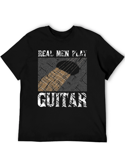 Camiseta Hombre Guitarra - Real Men Play Guitar