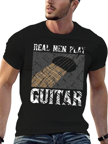 Camiseta Hombre Guitarra - Real Men Play Guitar