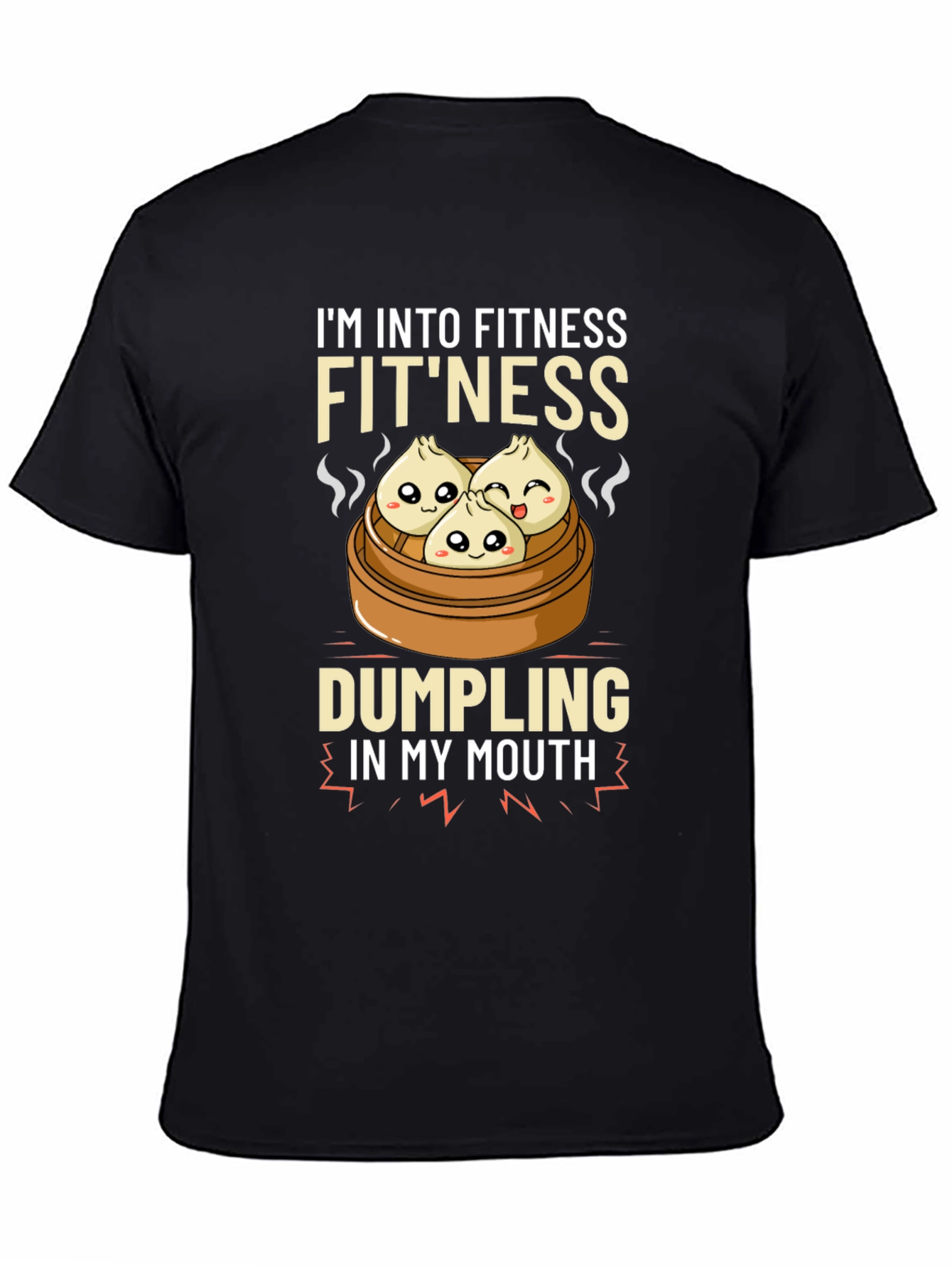 Camiseta Divertida Fitness & Dumplings