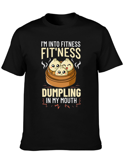 Camiseta Divertida Fitness & Dumplings