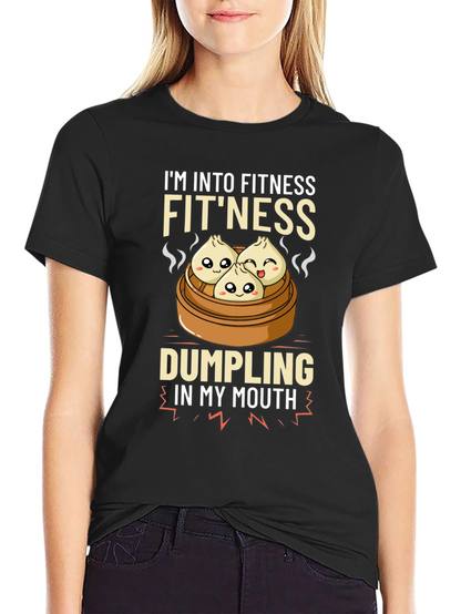 Camiseta Divertida Fitness & Dumplings