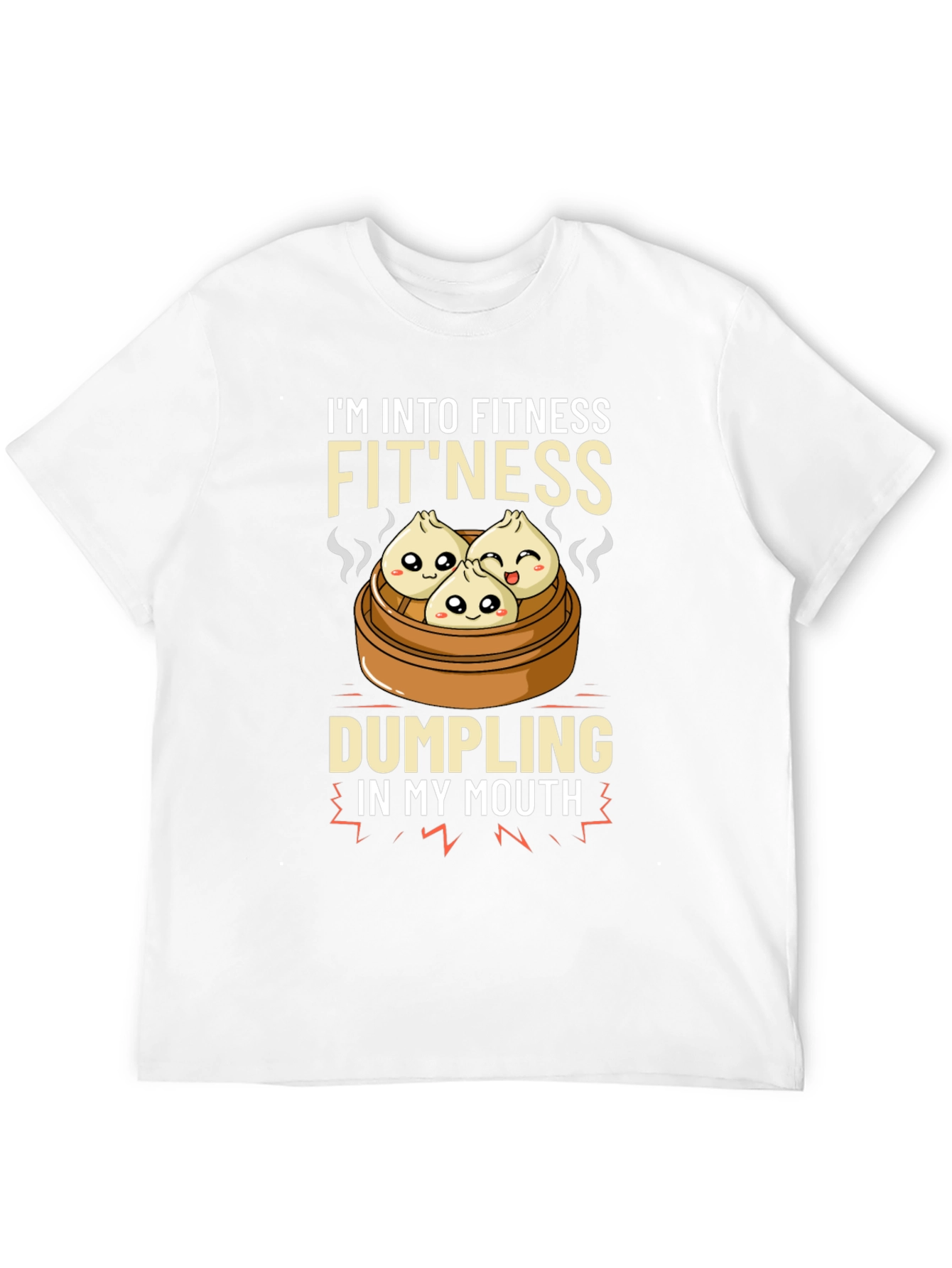 Camiseta Divertida Fitness & Dumplings