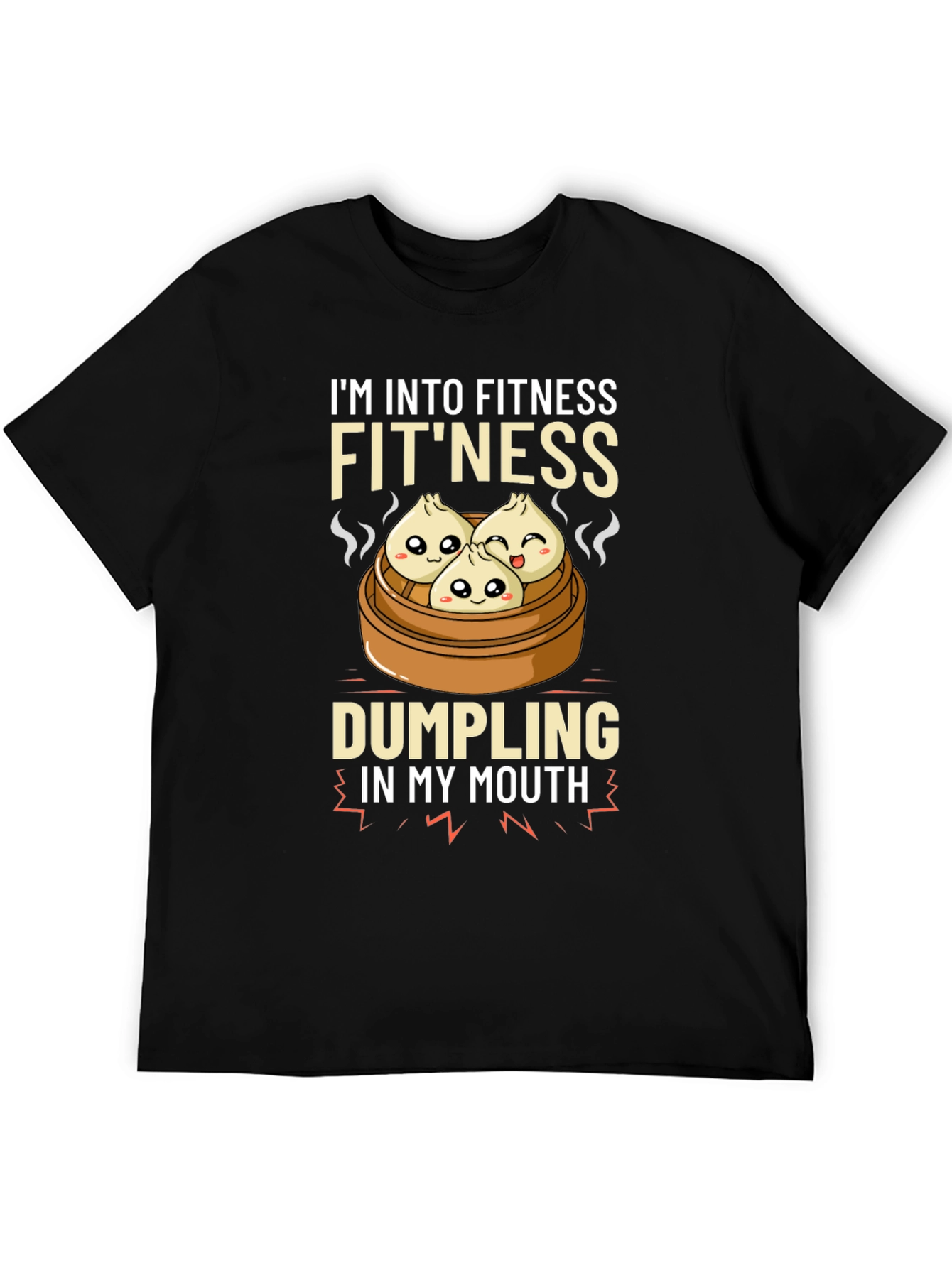 Camiseta Divertida Fitness & Dumplings