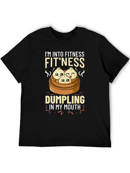 Camiseta Divertida Fitness & Dumplings