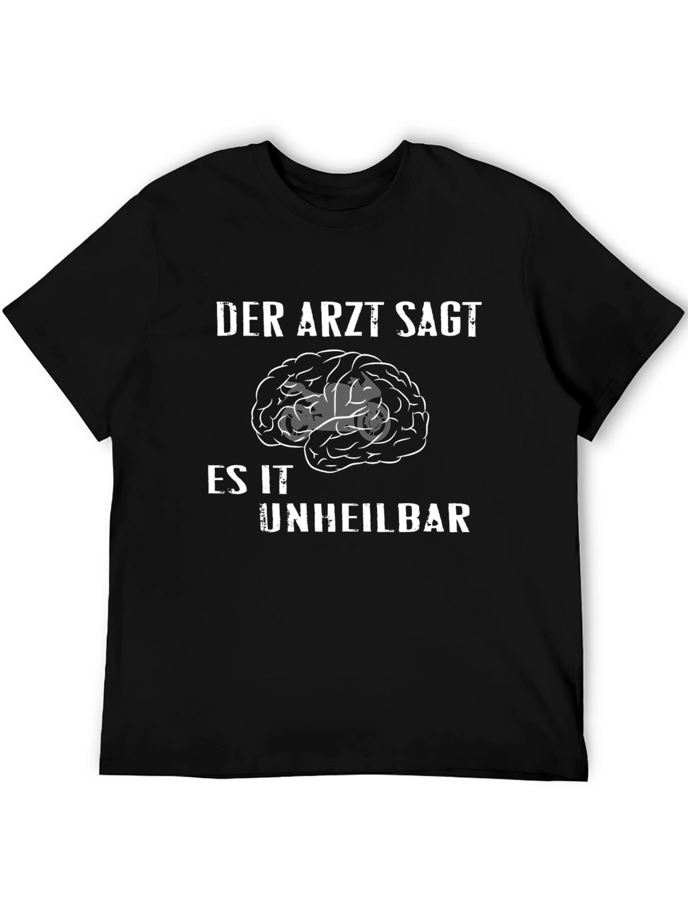 Camiseta Negra Humor Cerebro Imparable