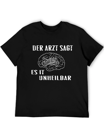 Camiseta Negra Humor Cerebro Imparable