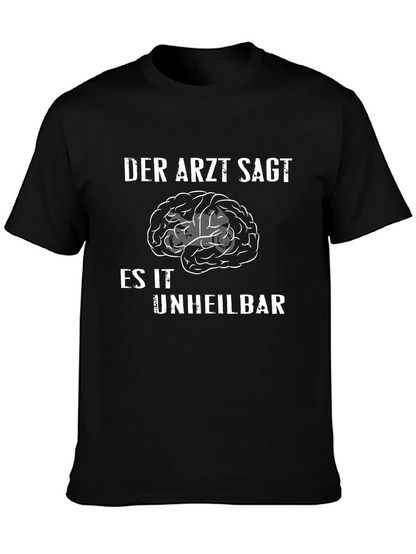 Camiseta Negra Humor Cerebro Imparable