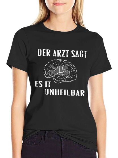 Camiseta Negra Humor Cerebro Imparable